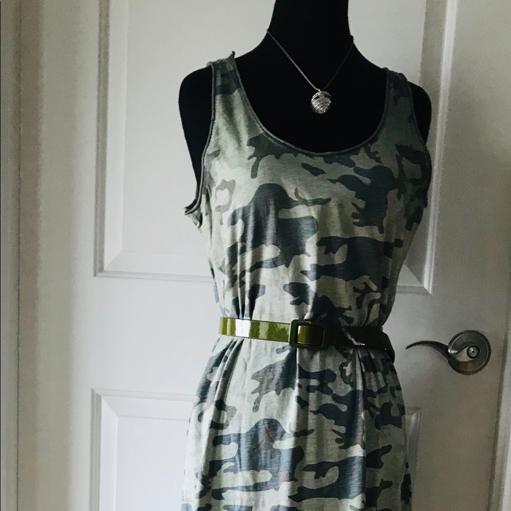 Gigi Moda Maxi Camo Print Dress